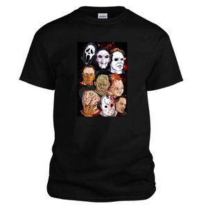 HALLOWEEN GRAPHIC SHIRT 100% COTTON BLACK